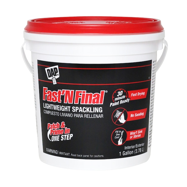 Dap Fast 'N Final Ready to Use White Lightweight Spackling Compound 1 gal 12143 - main